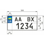 автономер квадратный американский